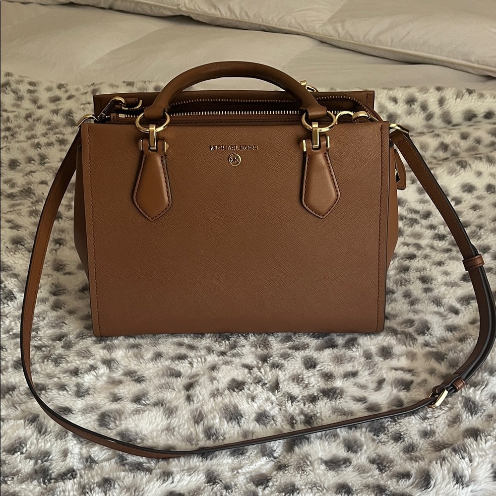 Michael Kors Tan Leather Satchel